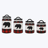 Black Bear Plaid Canister Set