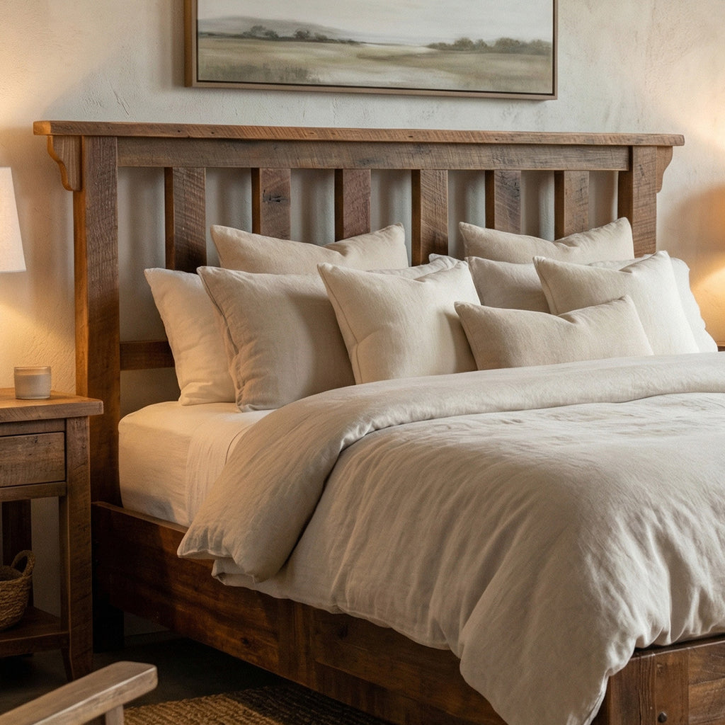 Barnwood Post Headboard