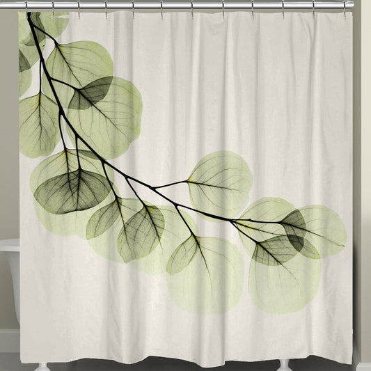 Crystalline Leaves Shower Curtain - OVERSTOCK