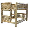 Log Bunk Bed - Full/Full (Ladder Right)