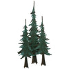 Metal Pine Tree Wall Sculpture