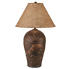 Burnished Copper Trout Table Lamp