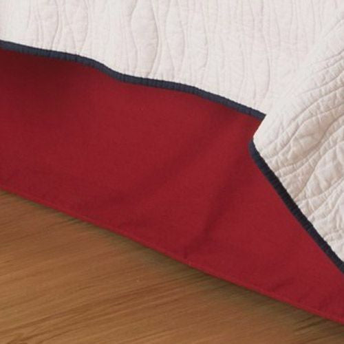 Solid Red Bedskirts