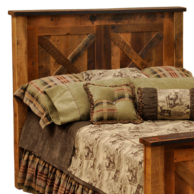 Barnwood Barndoor Headboard - Queen