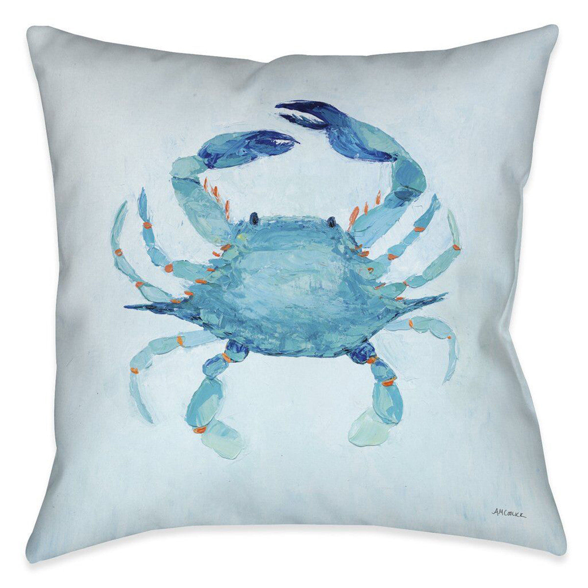 Watercolor Crab 18 x 18 Indoor Pillow - OVERSTOCK