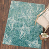 Starfish Medley Aqua Rug - 5 x 8 - OVERSTOCK