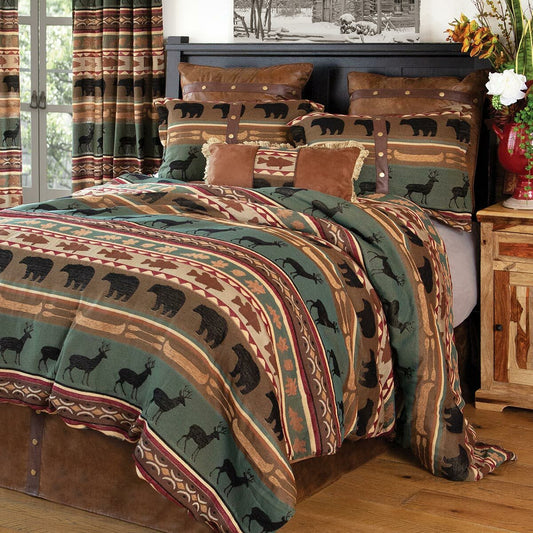 Lodge Bands Chenille Bedding Collection