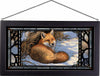Fox at Rest Stained Glass Art