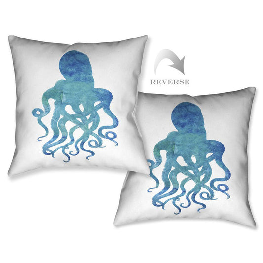 Blue Octopus Pillow - OVERSTOCK