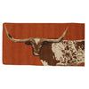 Longhorn Hooked Wool Rug - 2 x 4