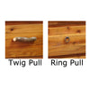 Barnwood 2 Drawer/2 Door Buffet with Tree Carving and Nailheads