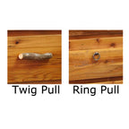 Barnwood Locking Lateral Filing Cabinet with Nailheads - 2 Drawer