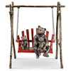 Bear Family Swing Garden Sculpture