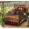 Bear Paw Barnwood Bed w/Bear Carvings