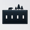 Bear & Pines Quadruple Switch Cover - OUT OF STOCK UNTIL 07/18/2026