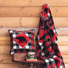 Bear Plaid Plush Throw