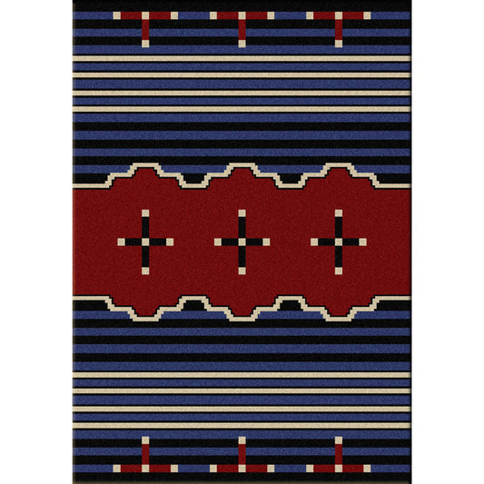 Big Chief Blue Rug Collection