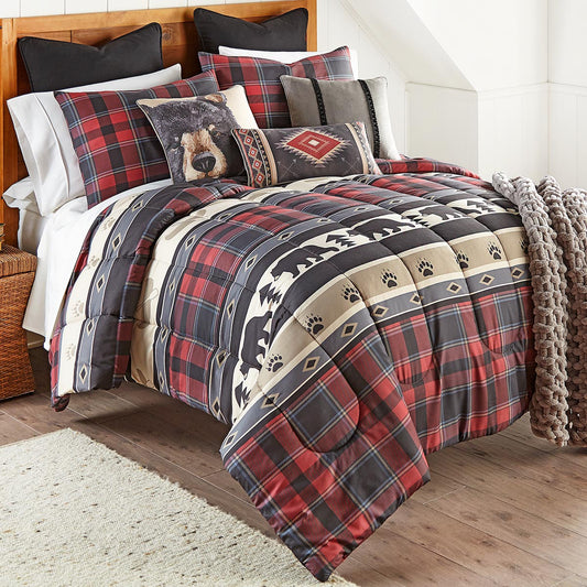 Black Bear Ridge Plaid Comforter Bedding