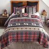 Black Bear Ridge Plaid Quilt Bed Set - King