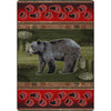 Black Bear Tracks Rug - 5 x 8