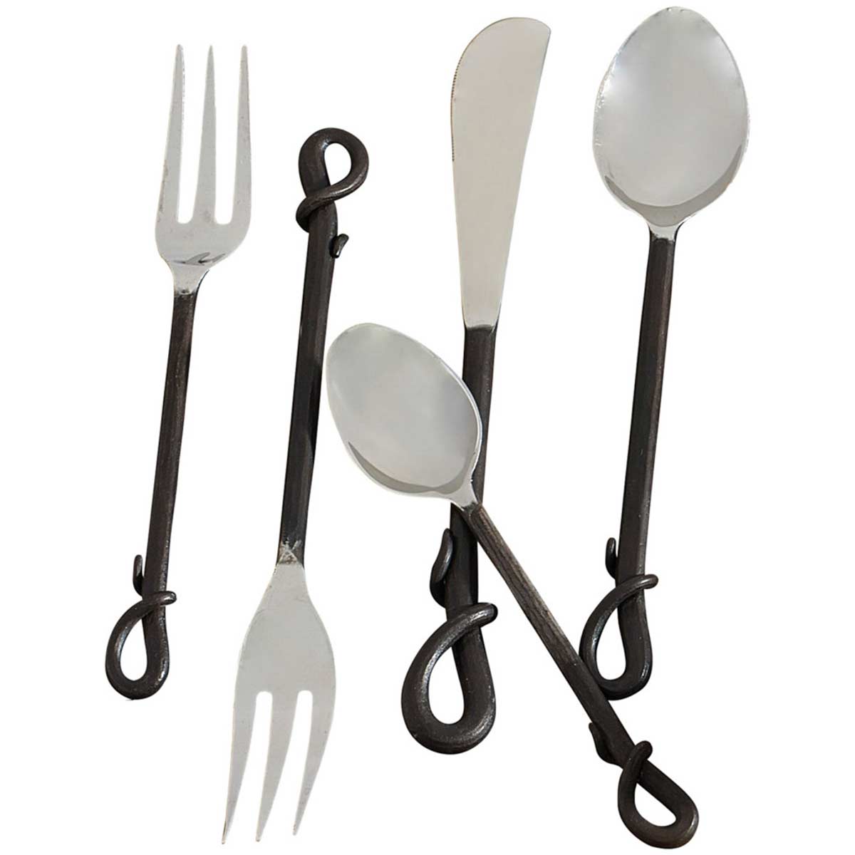 Blacksmith Loop 5 Piece Flatware Set - OVERSTOCK