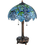 Blue Blooms Table Lamp - 25 Inch