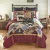 Cabin Pine Patchwork Quilt Bed Set - King