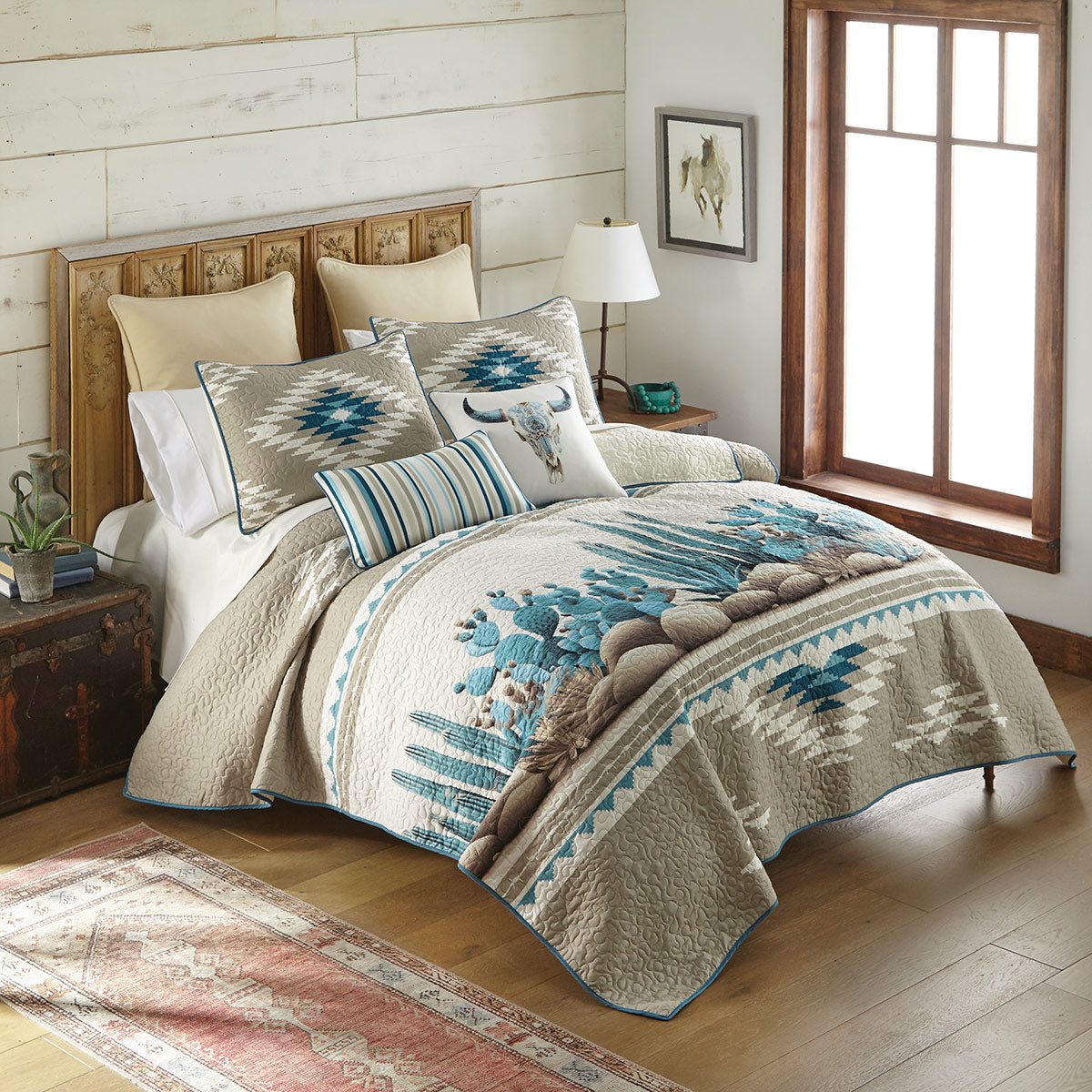 Cactus Serenity Quilt Bedding Collection