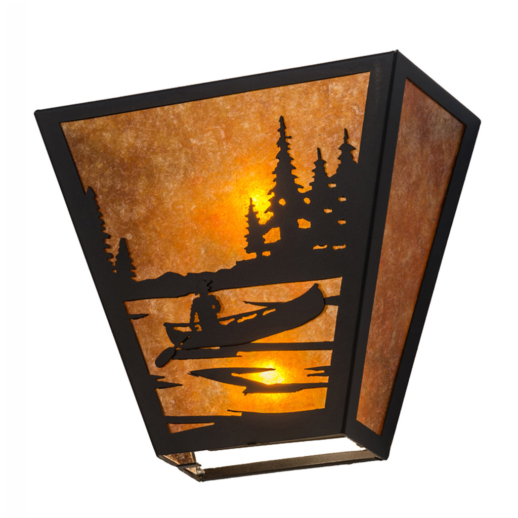 Canoe Sunrise Wall Sconce