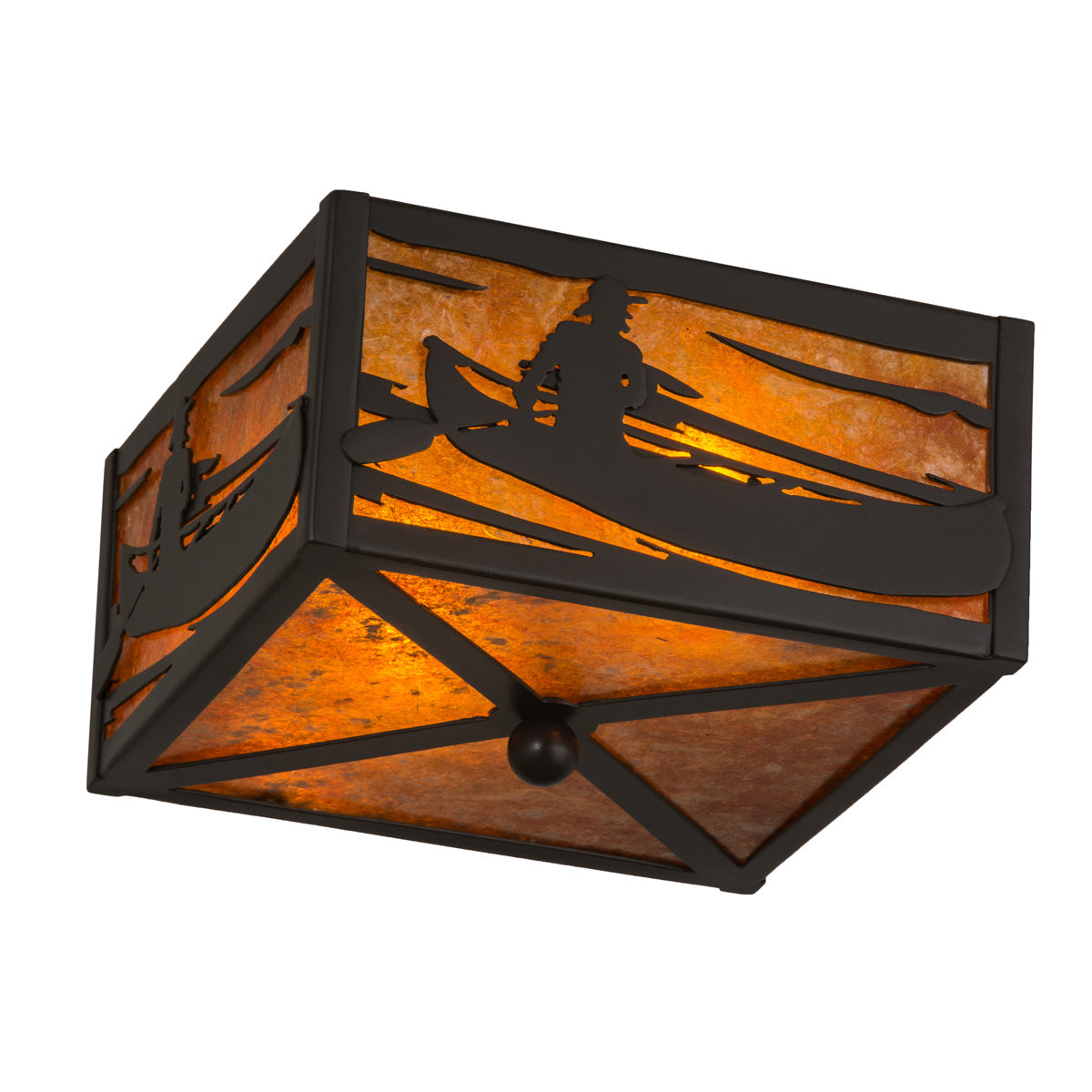 Canoe Sunset Flush Light Fixture