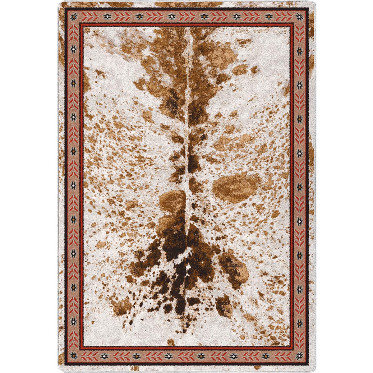 Cattle Drive Spotted Brindle Rug - 3 x 4