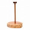 Cedar Log Free-Standing Paper Towel Holder