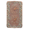 Climbing Ivy Indoor/Outdoor Wall Clock & Thermometer - Copper Verdigris