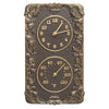 Climbing Ivy Indoor/Outdoor Wall Clock & Thermometer - French Bronze