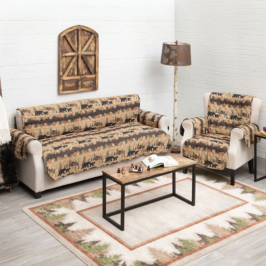 Cozy Cabin Bears Furniture Covers