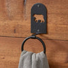 Cutout Bear Silhouette Towel Ring