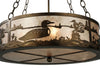 Cutout Metal Loon Inverted Pendant