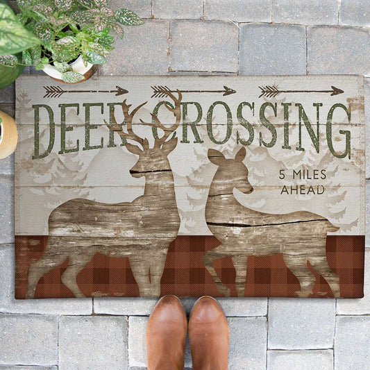 Deer Crossing Outdoor Rugs