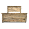 Denton Smooth Sawn Bed with Live Edge Accents