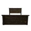 Denton Smooth Sawn Bed with Live Edge Accents