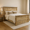 Denton Smooth Sawn Bed with Live Edge Accents