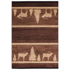 Elk Charred Wood Rug - 5 x 8