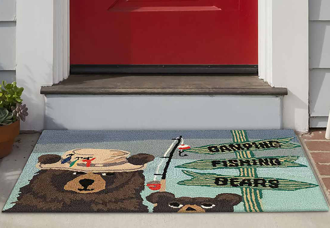 Fishing Day Indoor/Outdoor Rug - 1 x 2 - OUT OF STOCK UNTIL 08/31/2026