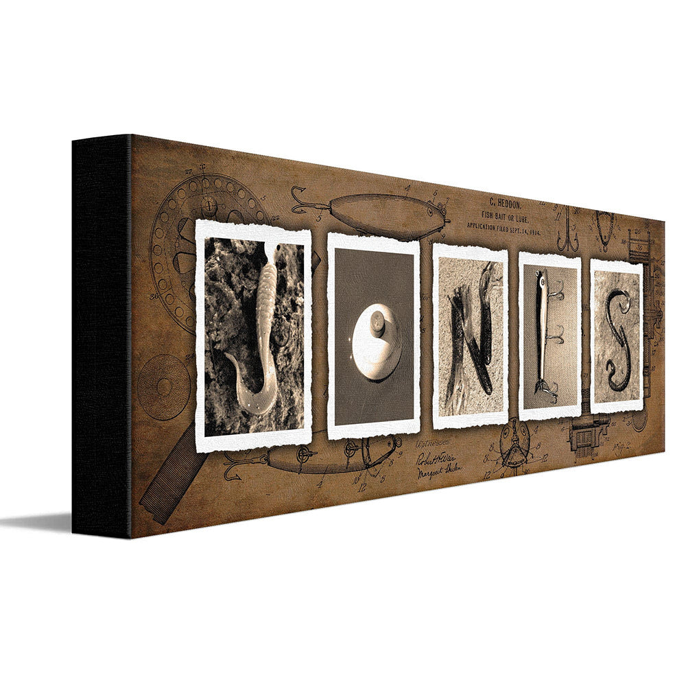 Fishing Fun Personalized Canvas Art