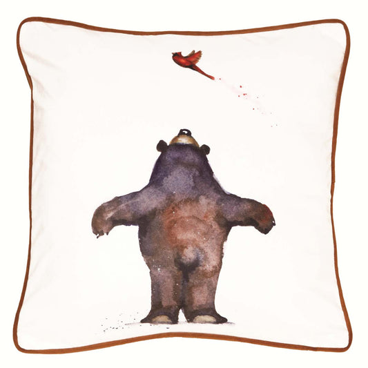 Flying Bear Pillow & Throw