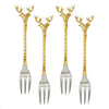 Gilded Antler Charm Charcutier Cutlery
