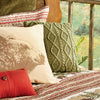 Green Cable Knit Pillow - OUT OF STOCK UNTIL 08/25/2026