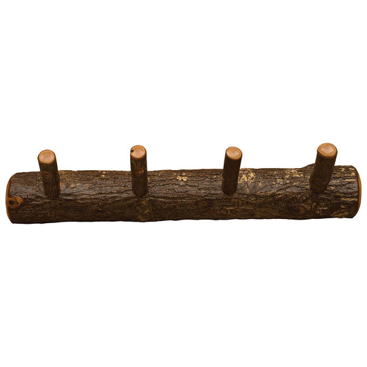 Hickory Log Wall Coat Rack