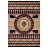 Houndstooth Bear Rug - 2 x 3