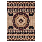 Houndstooth Bear Rug - 2 x 3